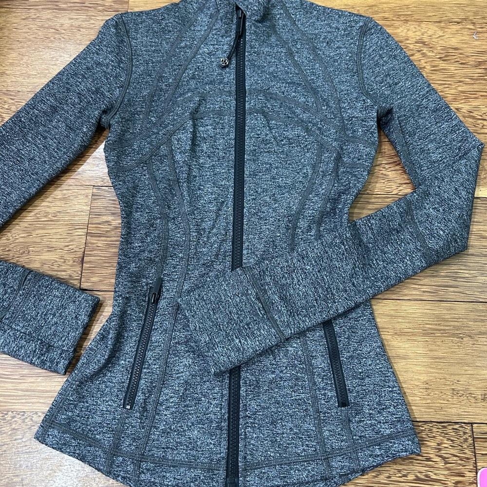 Women's Gray Zip-Up Jacket